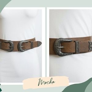 Mocha Double Western Belt | Rodeo